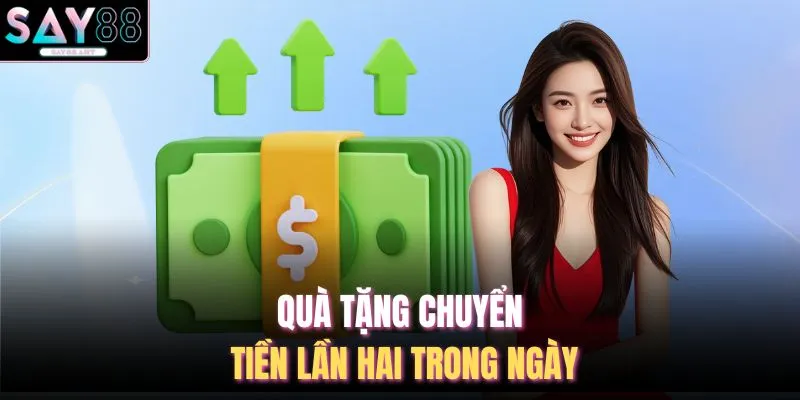 Khuyến Mãi SAY88 2 Quà tặng chuyển tiền lần hai trong ngày